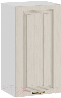 Шкаф навесной для кухни ТриЯ Лина 1В4 (белый/крем) - фото