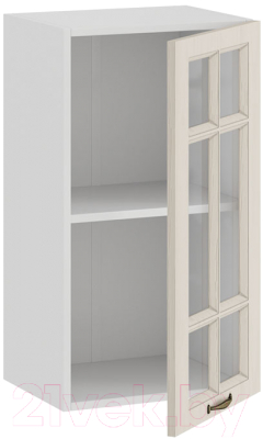 Шкаф навесной для кухни ТриЯ Лина 1В4С (белый/крем)