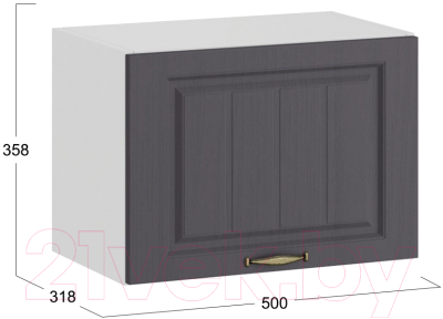 Шкаф под вытяжку ТриЯ Лина 1В5Г (белый/графит)