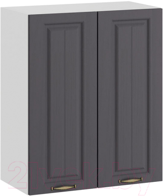 Шкаф навесной для кухни ТриЯ Лина 1В6 (белый/графит) - фото