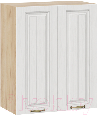 Шкаф навесной для кухни ТриЯ Лина 1В6 (дуб крафт золотой/белый) - фото