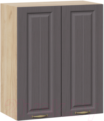 Шкаф навесной для кухни ТриЯ Лина 1В6 (дуб крафт золотой/графит) - фото