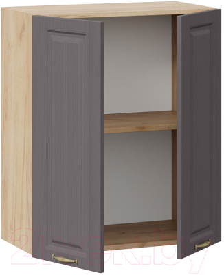 Шкаф навесной для кухни ТриЯ Лина 1В6 (дуб крафт золотой/графит)