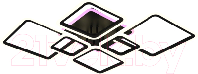 Потолочный светильник Mirastyle Диод JX-8035/4+2 BK ML - фото