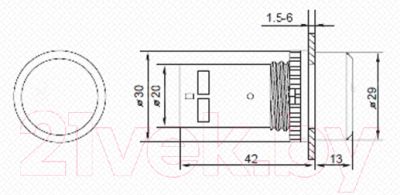 Кнопка для пульта Rexant EB22 / 36-5532