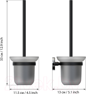 Ершик для унитаза FORA FOR-LORD020CR