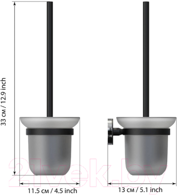 Ершик для унитаза FORA FOR-LORD020WT