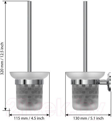 Ершик для унитаза FORA FOR-DP020