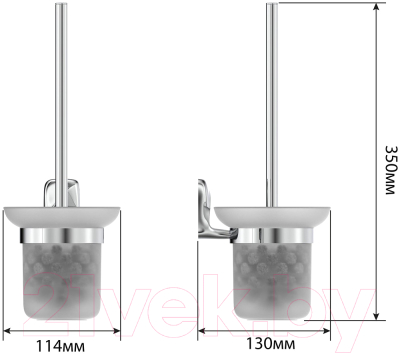 Ершик для унитаза FORA FOR-FL020