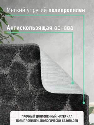 Коврик для ванной FORA FOR-PP-STN50-80BL