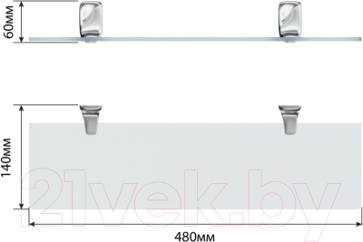 Полка для ванной FORA FOR-FL034