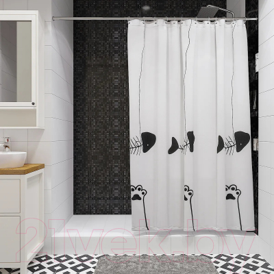 Шторка-занавеска для ванны FORA FOR-HC095