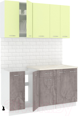Готовая кухня Кортекс-мебель Корнелия Лира-лайт 1.5м - фото