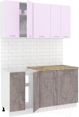 Готовая кухня Кортекс-мебель Корнелия Лира-лайт 1.5м - фото