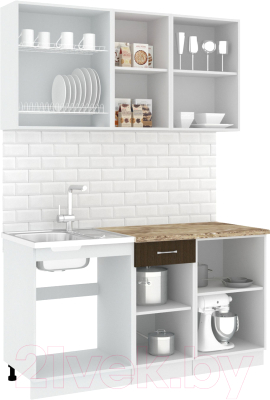 Готовая кухня Кортекс-мебель Корнелия Лира-лайт 1.5м