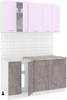 Готовая кухня Кортекс-мебель Корнелия Лира-лайт 1.5м - фото