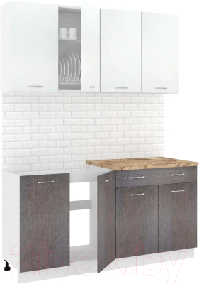 Готовая кухня Кортекс-мебель Корнелия Лира-лайт 1.6м - фото