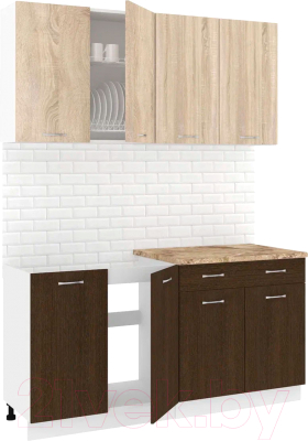 Готовая кухня Кортекс-мебель Корнелия Лира-лайт 1.6м - фото
