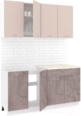 Готовая кухня Кортекс-мебель Корнелия Лира-лайт 1.6м - фото