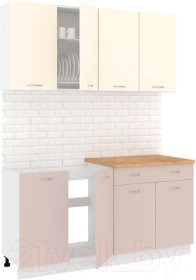 Готовая кухня Кортекс-мебель Корнелия Лира-лайт 1.6м - фото