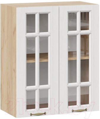 Шкаф навесной для кухни ТриЯ Лина 1В6С (дуб крафт золотой/белый) - фото