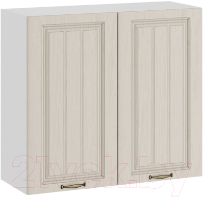 Шкаф навесной для кухни ТриЯ Лина 1В8 (белый/крем) - фото