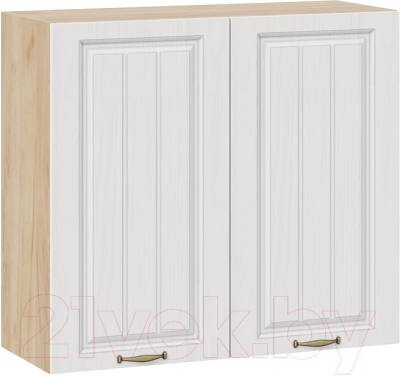 Шкаф навесной для кухни ТриЯ Лина 1В8 (дуб крафт золотой/белый) - фото