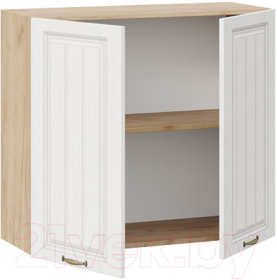Шкаф навесной для кухни ТриЯ Лина 1В8 (дуб крафт золотой/белый)