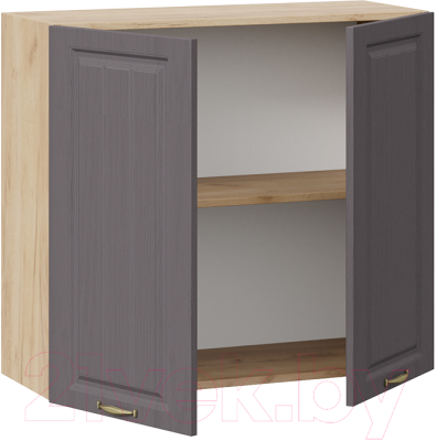 Шкаф навесной для кухни ТриЯ Лина 1В8 (дуб крафт золотой/графит)