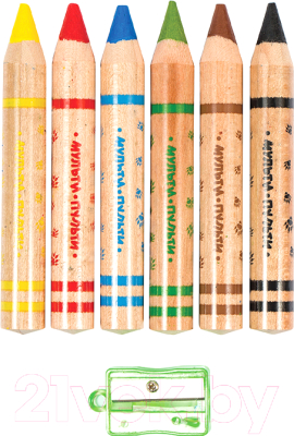 Набор акварельных карандашей Мульти-пульти Приключения Енота / CP_16833