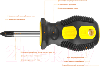 Отвертка Stayer 2510-38-2-z03