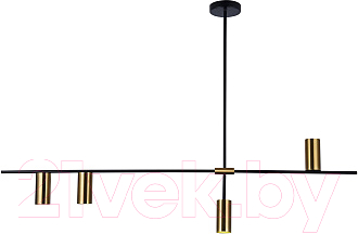 Люстра Kinklight Рия 07621-4.20 (черный/бронза) - фото