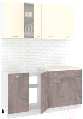 Готовая кухня Кортекс-мебель Корнелия Лира-лайт 1.6м - фото