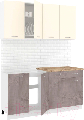 Готовая кухня Кортекс-мебель Корнелия Лира-лайт 1.6м - фото