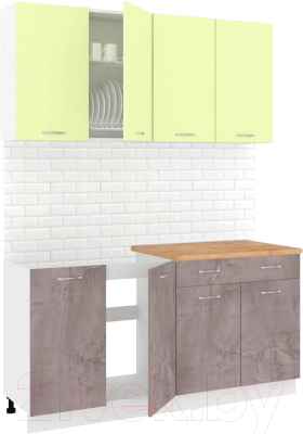 Готовая кухня Кортекс-мебель Корнелия Лира-лайт 1.6м - фото