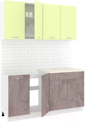 Готовая кухня Кортекс-мебель Корнелия Лира-лайт 1.6м - фото