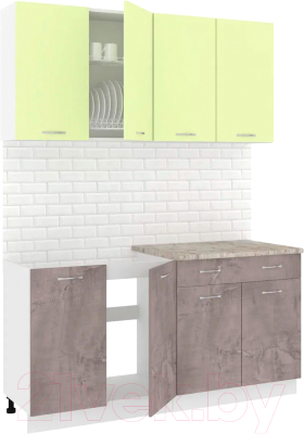 Готовая кухня Кортекс-мебель Корнелия Лира-лайт 1.6м - фото