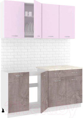 Готовая кухня Кортекс-мебель Корнелия Лира-лайт 1.6м - фото