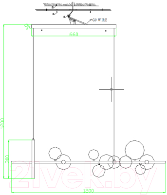 Люстра Kinklight Иона 09408-10.19