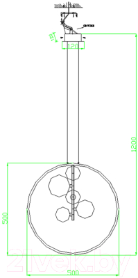 Люстра Kinklight Иона 09408-5А.19