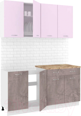 Готовая кухня Кортекс-мебель Корнелия Лира-лайт 1.6м - фото