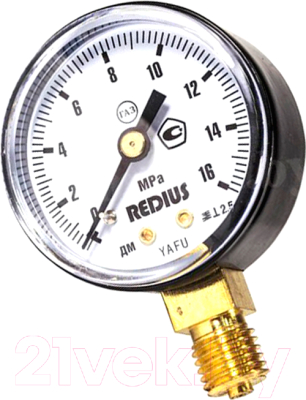 Манометр газовый Редиус 16 МПа / 102012 - фото