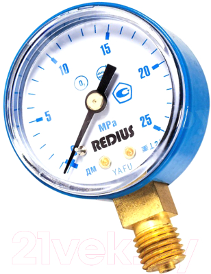 Манометр газовый Редиус 25 МПа / 102042 - фото