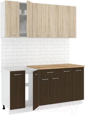 Готовая кухня Кортекс-мебель Корнелия Лира-лайт 1.7м - фото