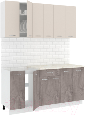 Готовая кухня Кортекс-мебель Корнелия Лира-лайт 1.7м - фото