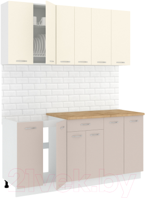Готовая кухня Кортекс-мебель Корнелия Лира-лайт 1.7м - фото