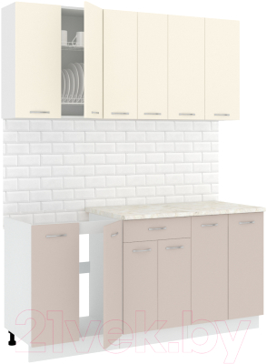 Готовая кухня Кортекс-мебель Корнелия Лира-лайт 1.7м - фото