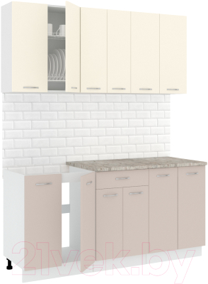 Готовая кухня Кортекс-мебель Корнелия Лира-лайт 1.7м - фото