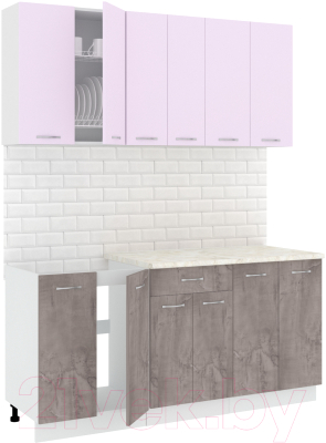 Готовая кухня Кортекс-мебель Корнелия Лира-лайт 1.7м - фото