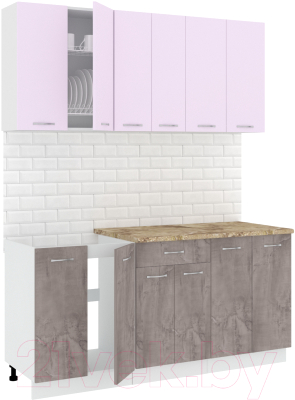 Готовая кухня Кортекс-мебель Корнелия Лира-лайт 1.7м - фото